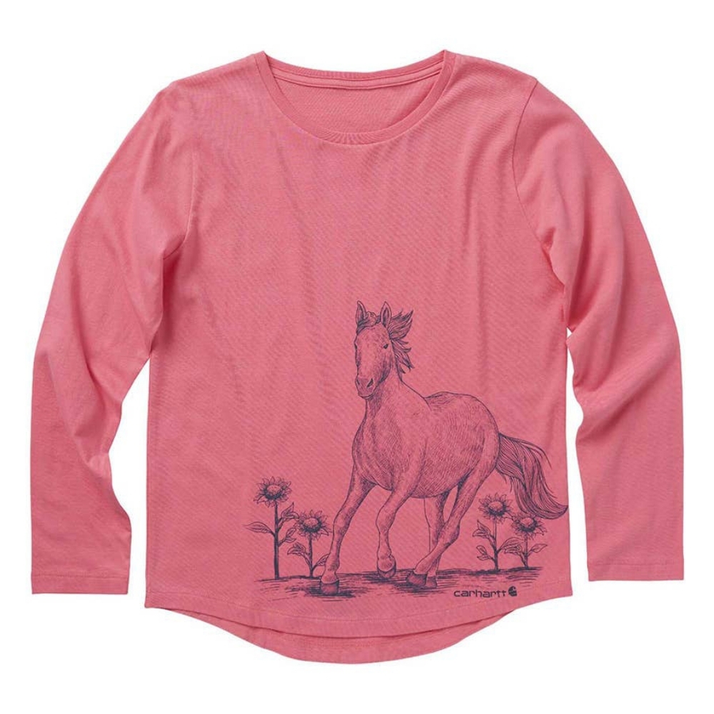 Carhartt 2T Pink Long Sleeve T-shirt NWT